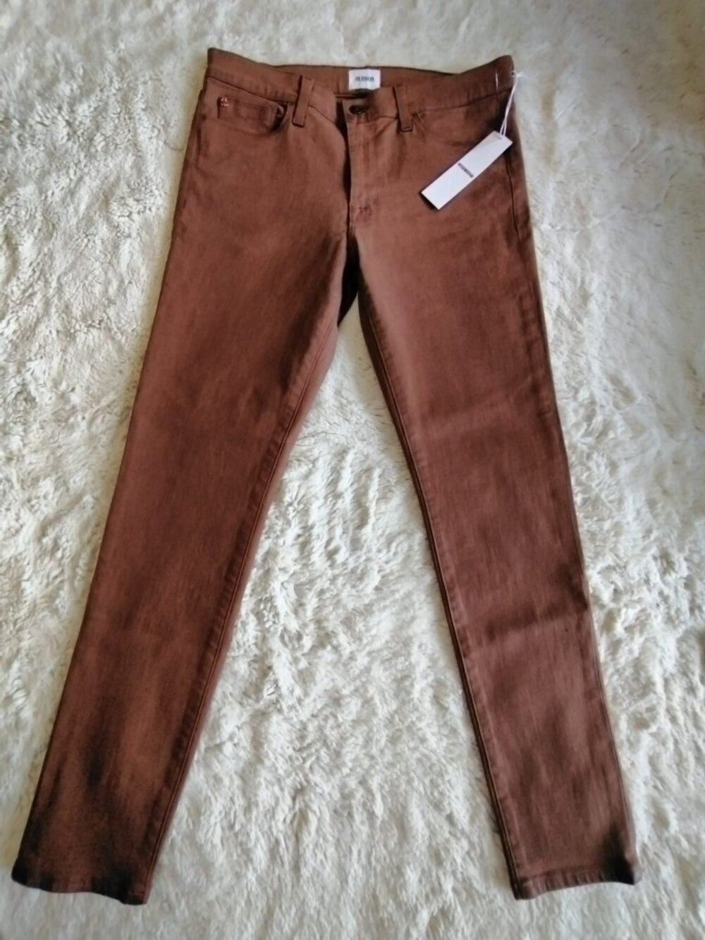 Hudson Women's Natalie Mid Rise Super Skinny Jeans Desert Storm 31 NWT